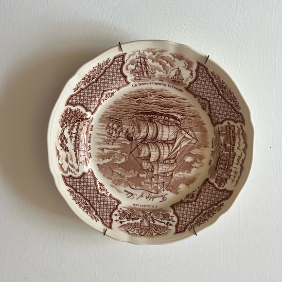 Alfred Meakin fair winds grind ship of Salem plate - Picture 2 of 9